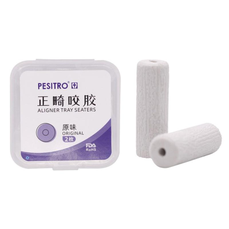 2 шт. каппы для жевания зубов для жевательных элайнеров для жевательных лотков белый